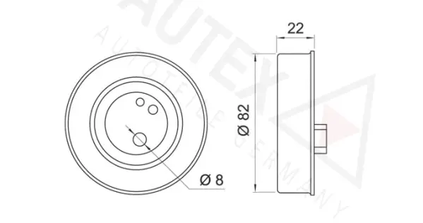 Tensioner Pulley, timing belt (654220)