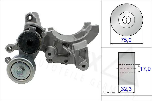 Belt Tensioner, V-ribbed belt (654851)