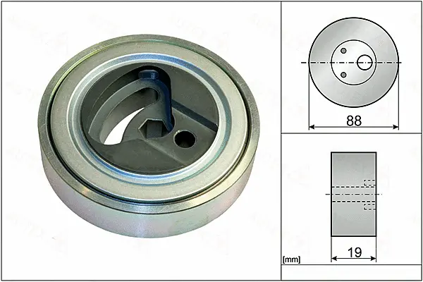 Tensioner Pulley, V-ribbed belt (655140)