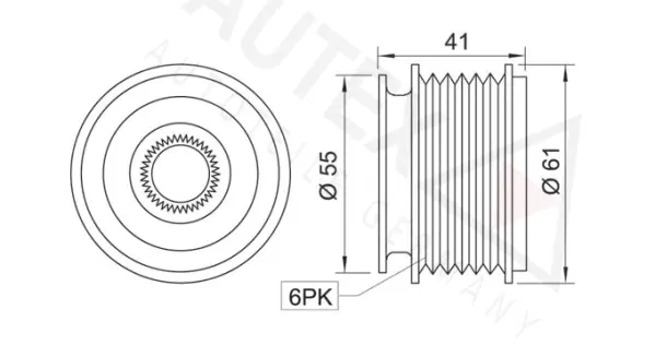 Alternator Freewheel Clutch