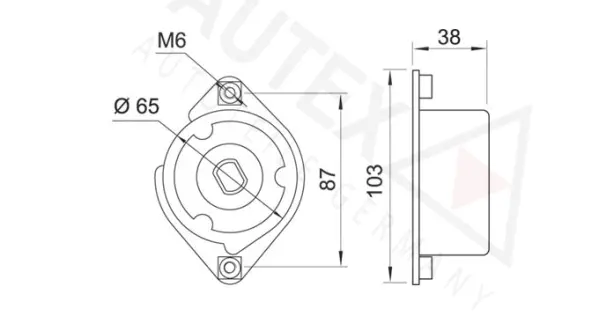 Belt Tensioner, V-ribbed belt (654281)