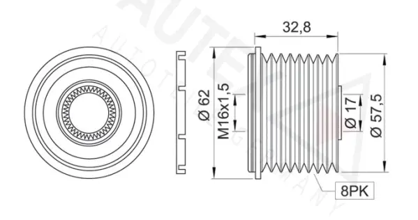 Alternator Freewheel Clutch (654199)