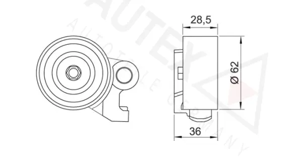 Tensioner Pulley, timing belt