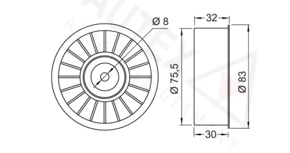 Deflection/Guide Pulley, timing belt