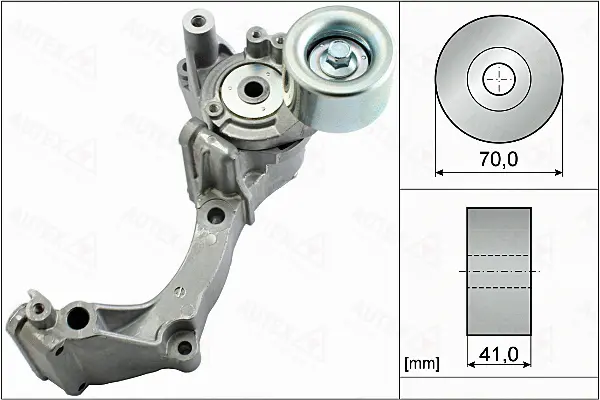 Belt Tensioner, V-ribbed belt (655042)