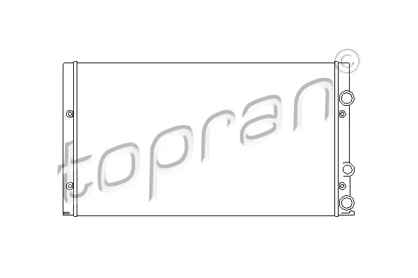 Radiator, engine cooling (105 750)