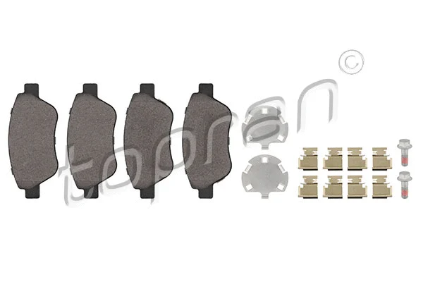 Brake Pad Set, disc brake (208 557)