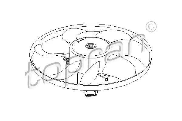 Fan, engine cooling (107 717)
