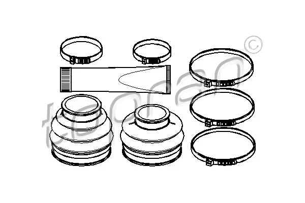 Bellow Kit, drive shaft (500 589)