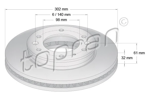Brake Disc (305 185)