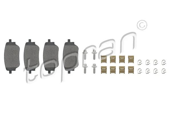 Brake Pad Set, disc brake (624 511)