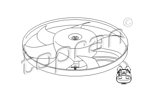 Fan, engine cooling (111 445)