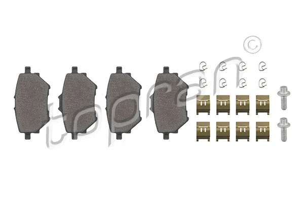 Brake Pad Set, disc brake (723 633)