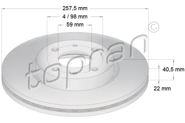 Brake Disc (722 598)