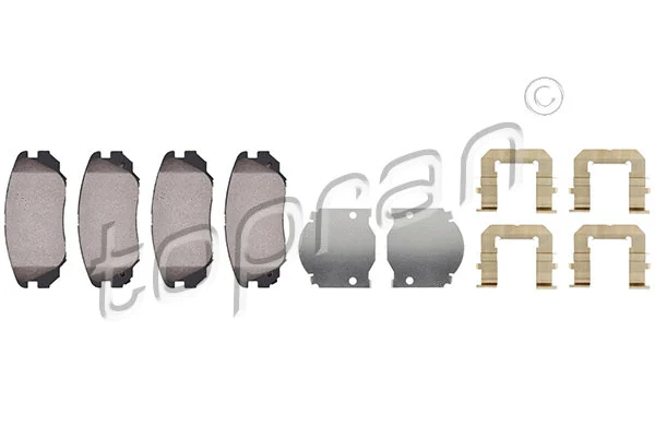 Brake Pad Set, disc brake (207 649)
