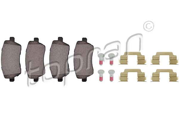 Brake Pad Set, disc brake (208 363)