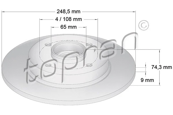 Brake Disc (722 599)