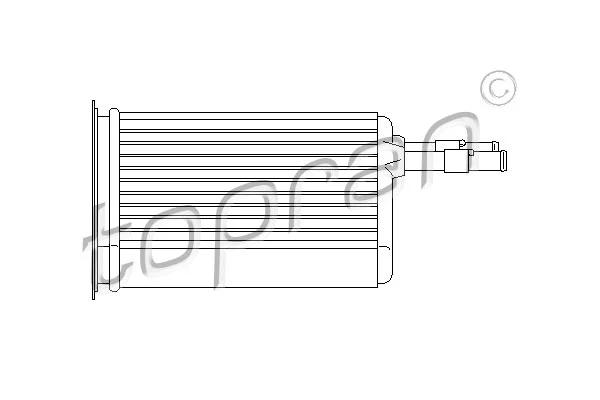 Heat Exchanger, interior heating (721 423)