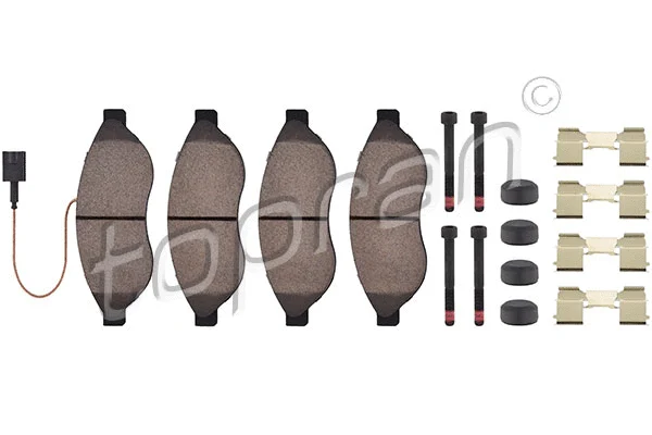 Brake Pad Set, disc brake (722 821)