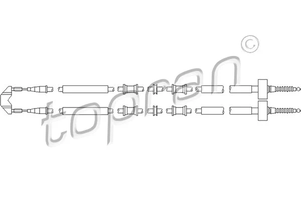 Cable Pull, parking brake (205 508)