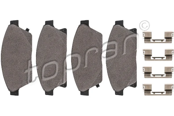 Brake Pad Set, disc brake (208 007)