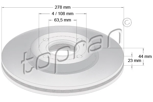 Brake Disc (304 458)