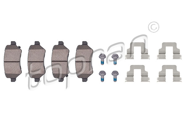 Brake Pad Set, disc brake (206 839)