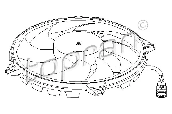 Fan, engine cooling (721 534)