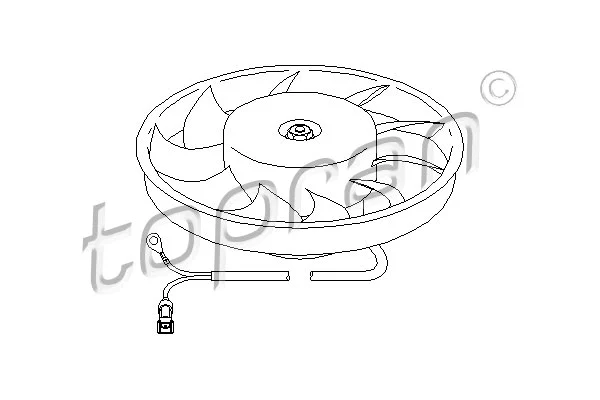 Fan, engine cooling (107 713)