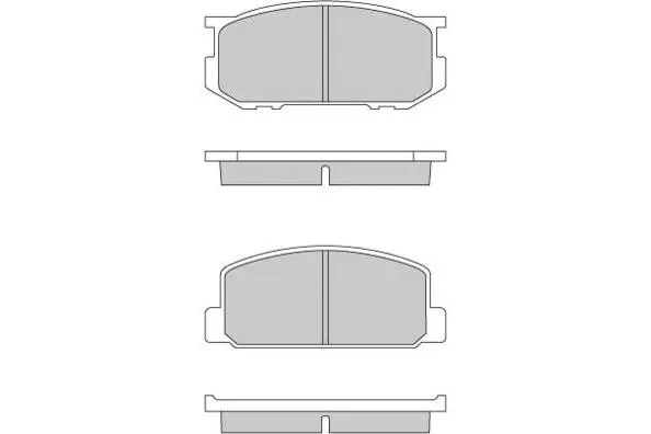 Brake Pad Set, disc brake (12-0165)
