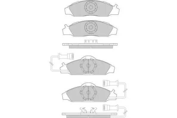 Brake Pad Set, disc brake (12-0955)