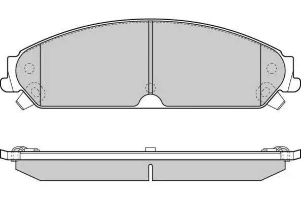 Brake Pad Set, disc brake (12-1277)
