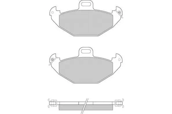 Brake Pad Set, disc brake (12-0922)