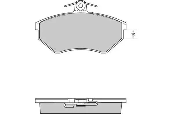 Brake Pad Set, disc brake (12-0532)