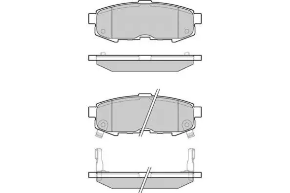 Brake Pad Set, disc brake (12-1233)