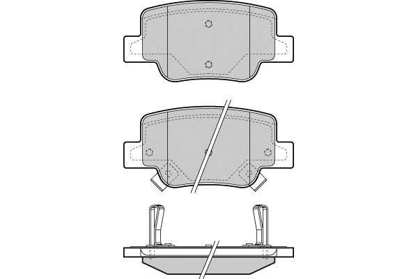 Brake Pad Set, disc brake (12-1424)