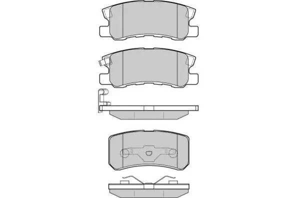 Brake Pad Set, disc brake (12-0965)