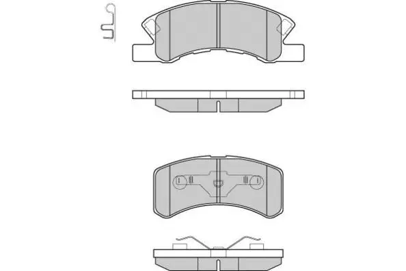 Brake Pad Set, disc brake (12-1190)