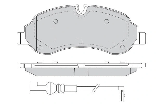Brake Pad Set, disc brake (12-1598)
