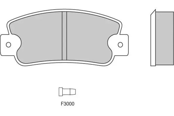 Brake Pad Set, disc brake (12-0203)