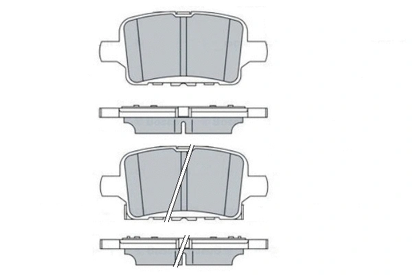 Brake Pad Set, disc brake (12-1766)