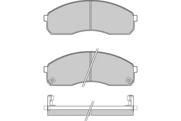Brake Pad Set, disc brake (12-1039)