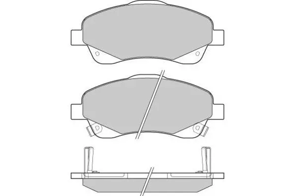 Brake Pad Set, disc brake (12-1094)