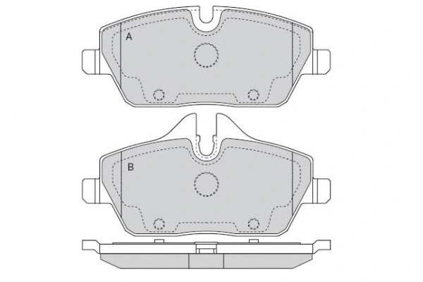 Brake Pad Set, disc brake (12-1565)