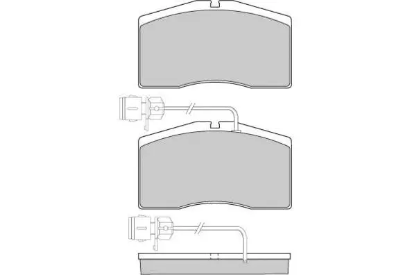 Brake Pad Set, disc brake (12-1152)