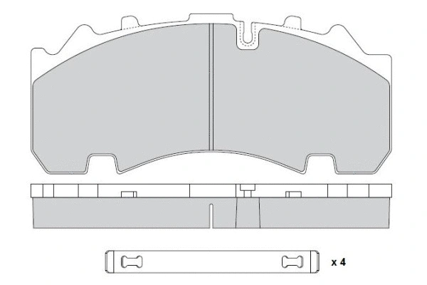 Brake Pad Set, disc brake (12-5337)