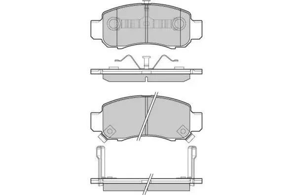 Brake Pad Set, disc brake (12-1041)