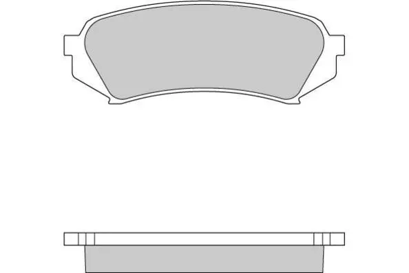 Brake Pad Set, disc brake (12-0899)