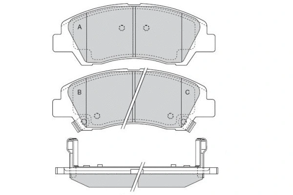 Brake Pad Set, disc brake (12-1574)