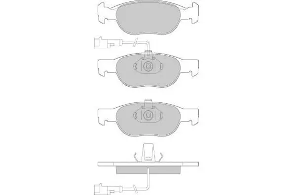 Brake Pad Set, disc brake (12-0666)